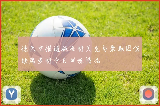 德天空报道施洛特贝克与聚勒因伤缺席多特今日训练情况