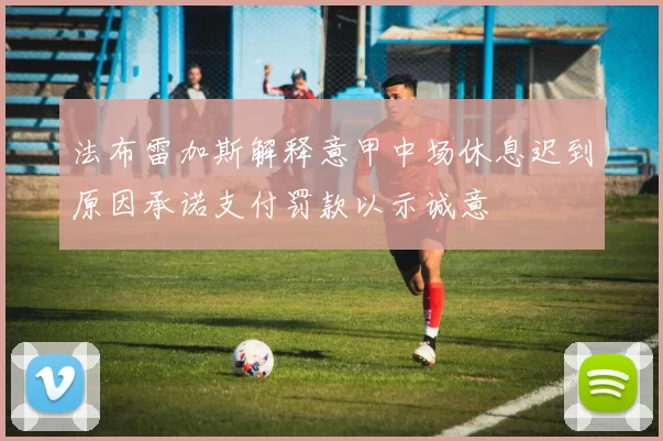 法布雷加斯解释意甲中场休息迟到原因承诺支付罚款以示诚意